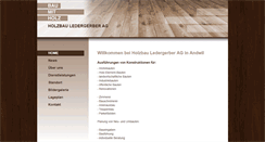 Desktop Screenshot of holzbau-ledergerber.ch