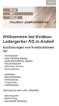 Mobile Screenshot of holzbau-ledergerber.ch