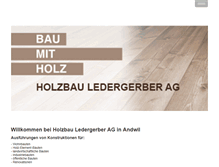 Tablet Screenshot of holzbau-ledergerber.ch